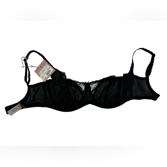 Panache NWT Jasmine Balconnet Bra Black Lacey Size 30G - Picture 3 of 7